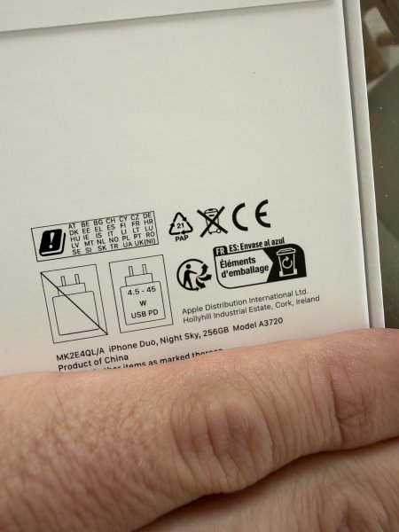 Apple iPhone Duo 256 GB neu ungeöffnet blau