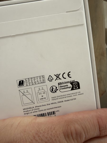 Apple iPhone Duo white 256 GB New immediate
