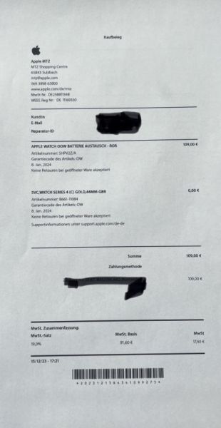 Apple Watch 4 Silver