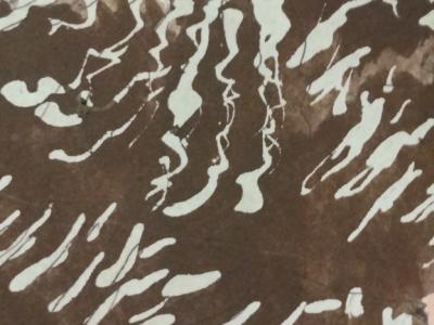 Aquarell einer Henne in Schwarzweiß