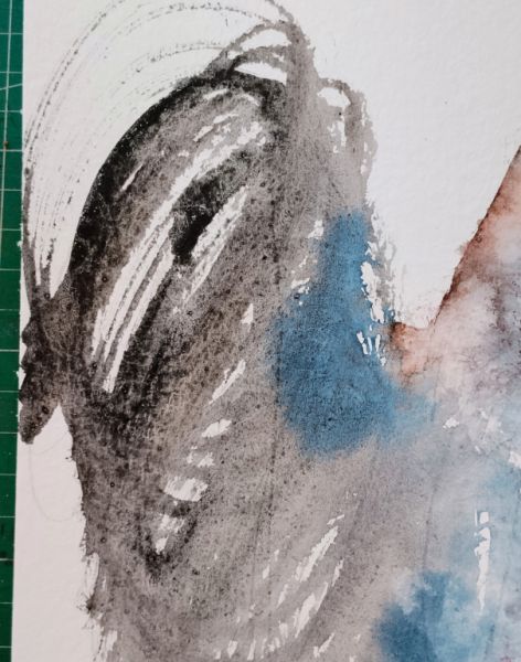 Aquarell eines Hahns