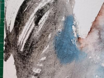 Aquarell eines Hahns