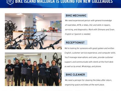 Arbeit in einem Fahrradverleih in Puerto Pollensa