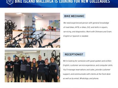 Arbeit in einem Fahrradverleih in Puerto Pollensa