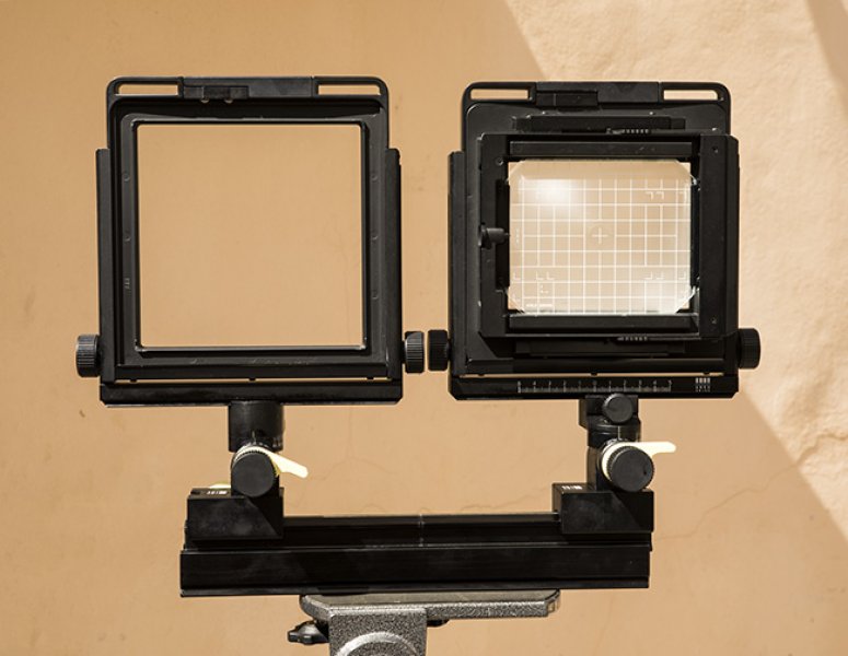 Arca Swiss Discovery 4x5" mit Weitwinkel- & Telebalgen