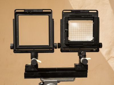 Arca Swiss Discovery 4x5" mit Weitwinkel- & Telebalgen