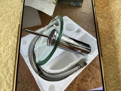 Armatur, Einhebel-Waschtisch, Glas