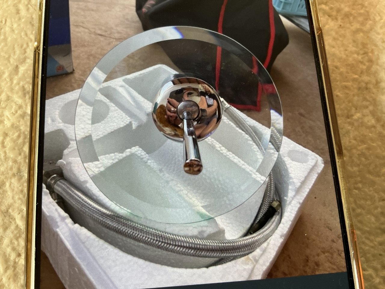 Armatur, Einhebel-Waschtisch, Glas