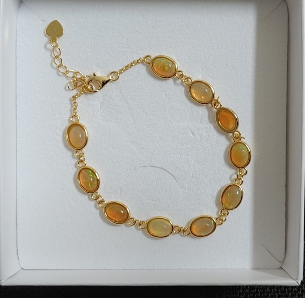 Armband Silber - Opal