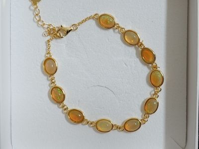 Armband Silber - Opal