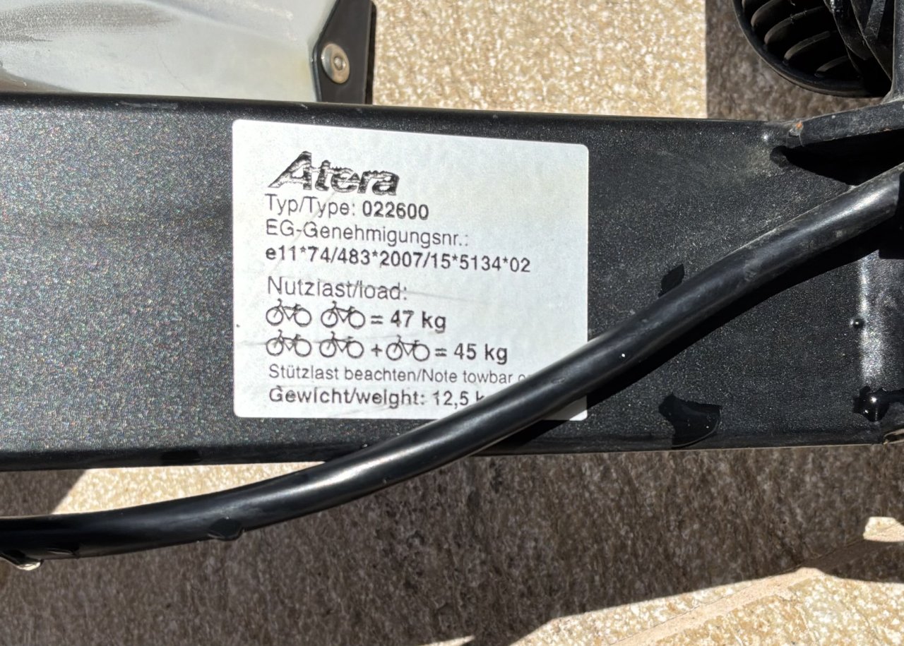 Atera Fahrradträger für 2 Fahrräder / E-Bikes  Top Zustand  180 € Festpreis
