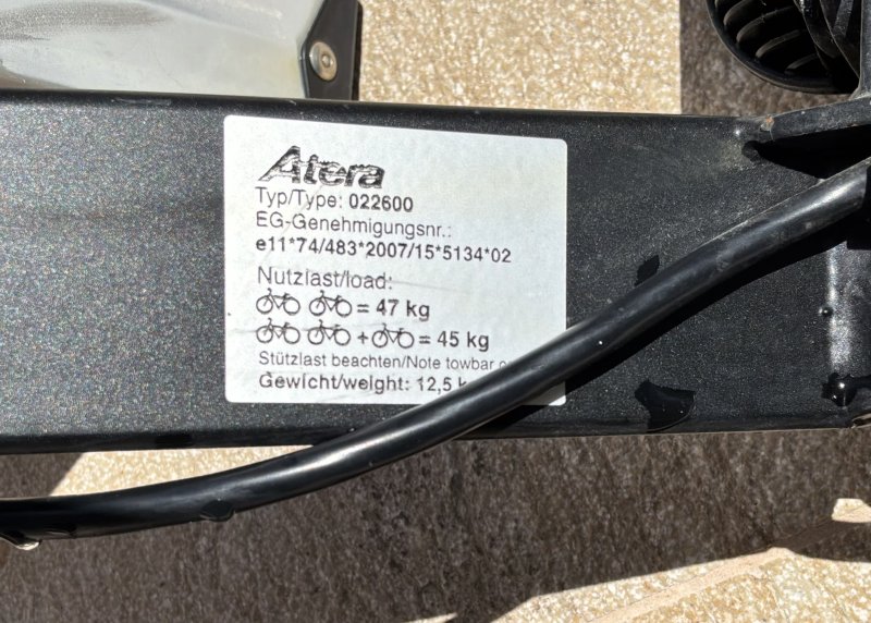 Atera Fahrradträger für 2 Fahrräder / E-Bikes  Top Zustand  180 € Festpreis
