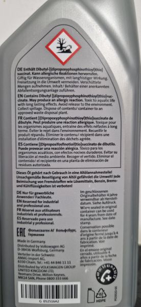 ATF Multitronic Getriebeöl original VW/AUDI - G052516A2