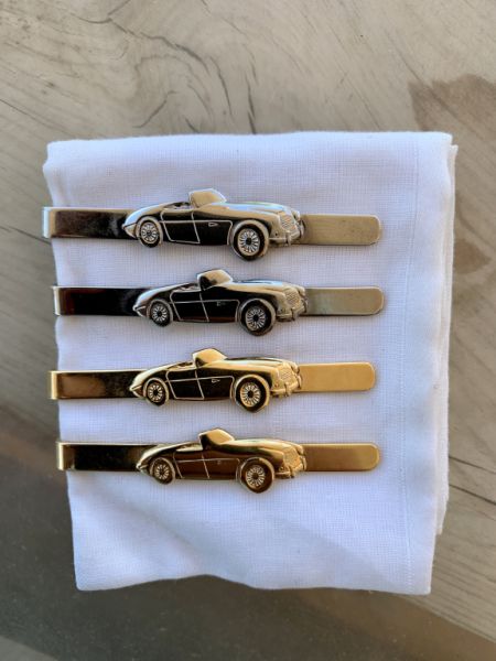Austin-Healey alfileres de corbata chapados en oro y plateados Oldtimer Classic Car Automobilia