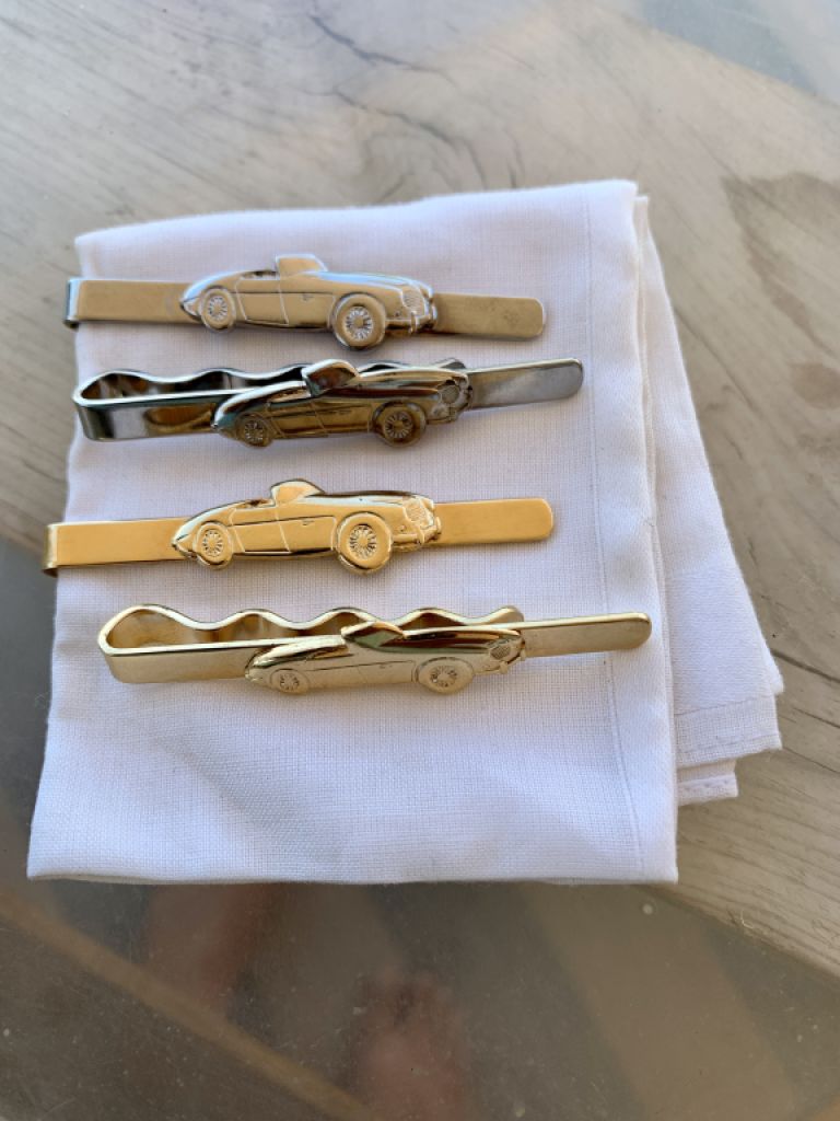 Austin-Healey alfileres de corbata chapados en oro y plateados Oldtimer Classic Car Automobilia
