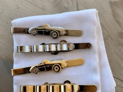Austin-Healey alfileres de corbata chapados en oro y plateados Oldtimer Classic Car Automobilia