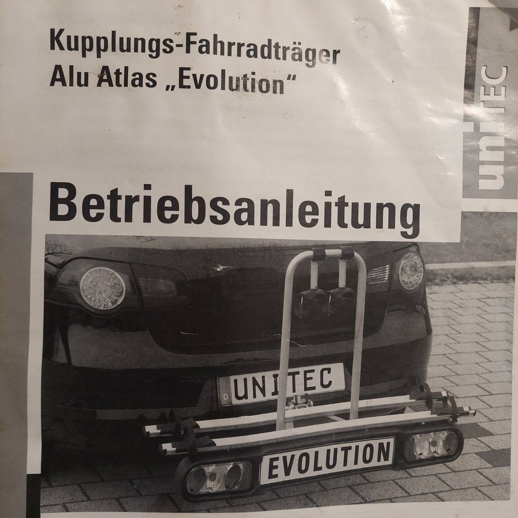 Auto-Fahrradträger : Unitec Alu Atlas Evolution