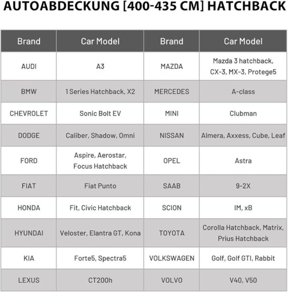 Autoabdeckung Vollgarage Auto Abdeckplane Staubdicht Wasserdicht Autohülle Autoplane Winter & Sommer