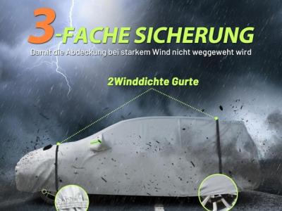 Autoabdeckung Vollgarage Auto Abdeckplane Staubdicht Wasserdicht Autohülle Autoplane Winter & Sommer