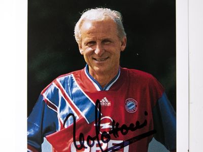 Autogramme FC Bayern: Kahn, Trappatoni, Papin
