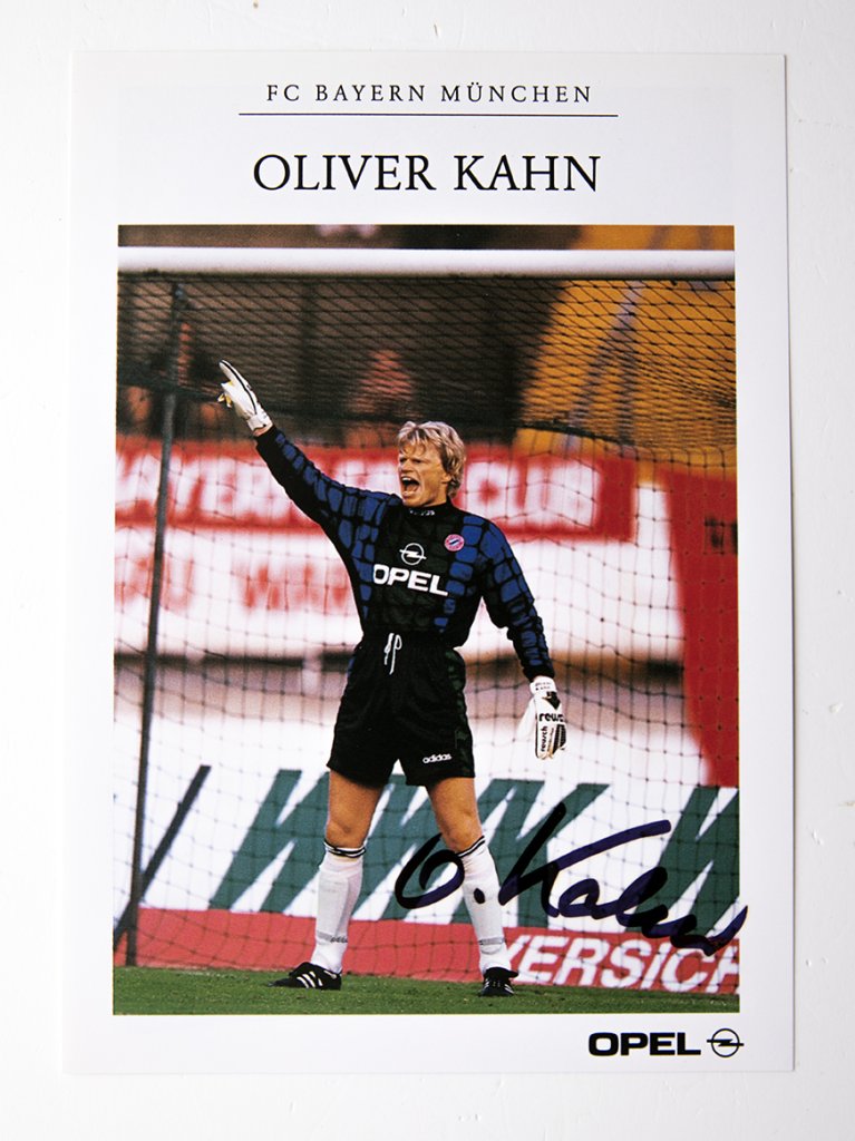 Autogramme FC Bayern: Kahn, Trappatoni, Papin