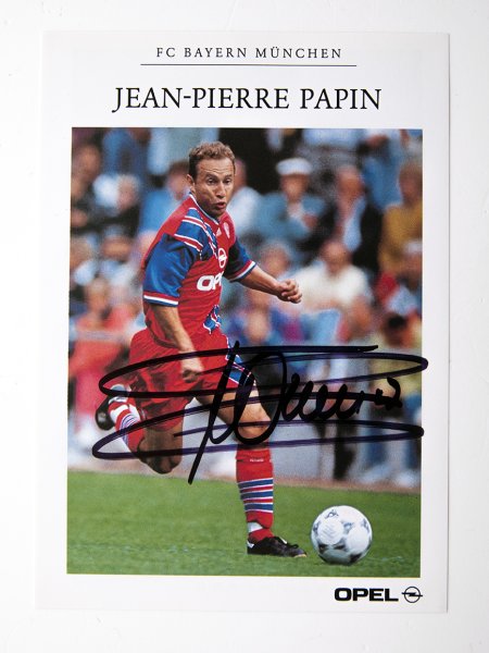 Autogramme FC Bayern: Kahn, Trappatoni, Papin