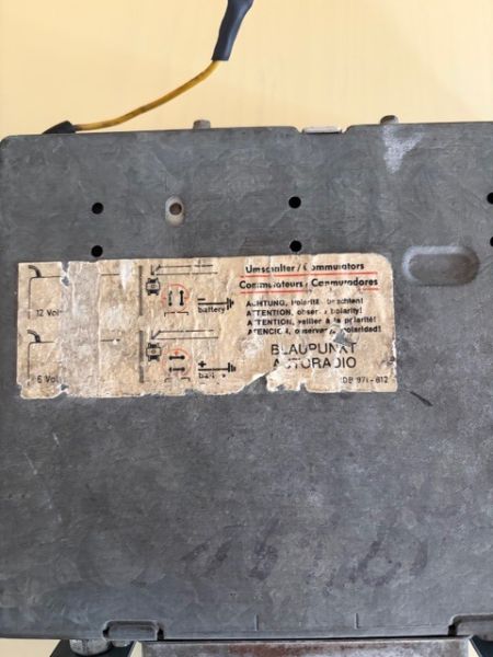 Autoradio Blaupunkt Frankfurt für Oldtimer VW Käfer u.s.w. 12 Volt zu verkaufen