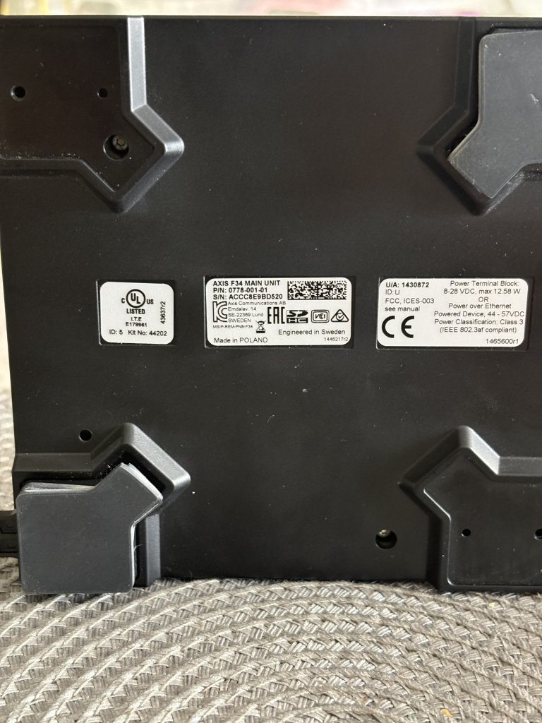 Grabador de cámara Axis con 2 ranuras SD