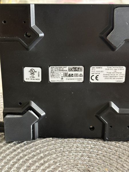 Grabador de cámara Axis con 2 ranuras SD