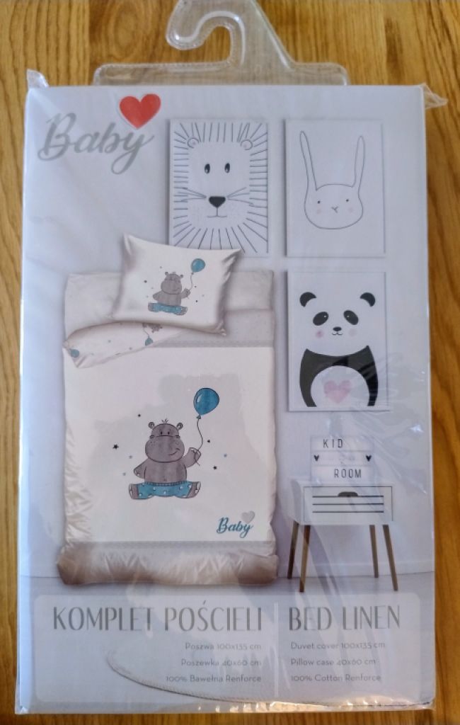 Ropa de cama para bebé Happy Hippo, 1 juego, caja original
