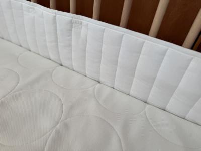 Crib, mattress and bumper for baby