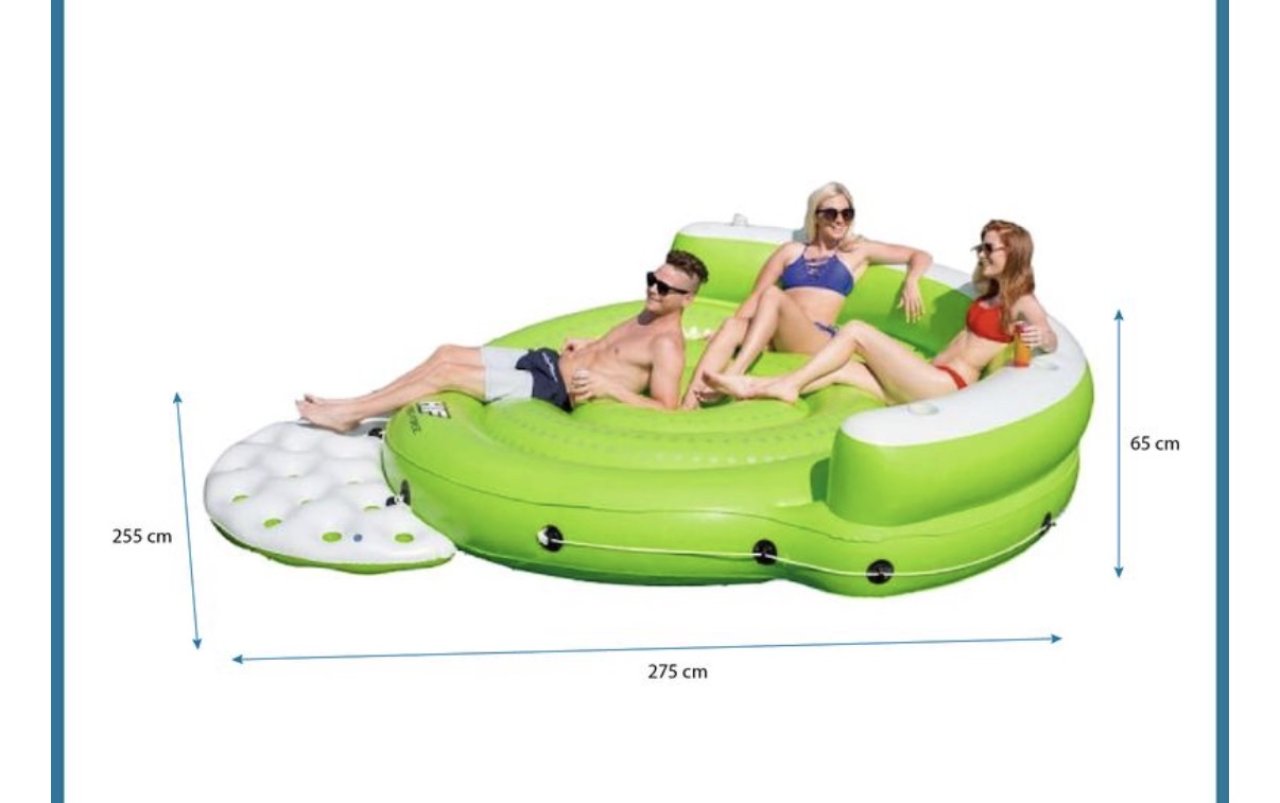 Isla flotante de  Bestway Hydro-Force Kick Back  ¡¡Nueva!!