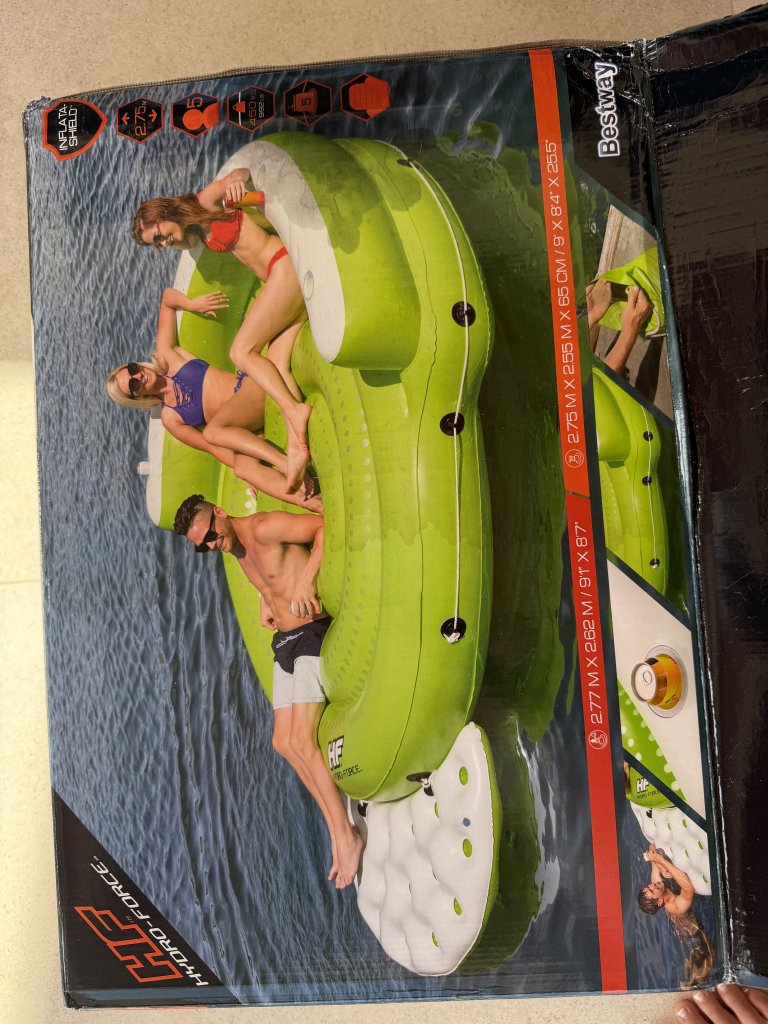 Isla flotante de  Bestway Hydro-Force Kick Back  ¡¡Nueva!!
