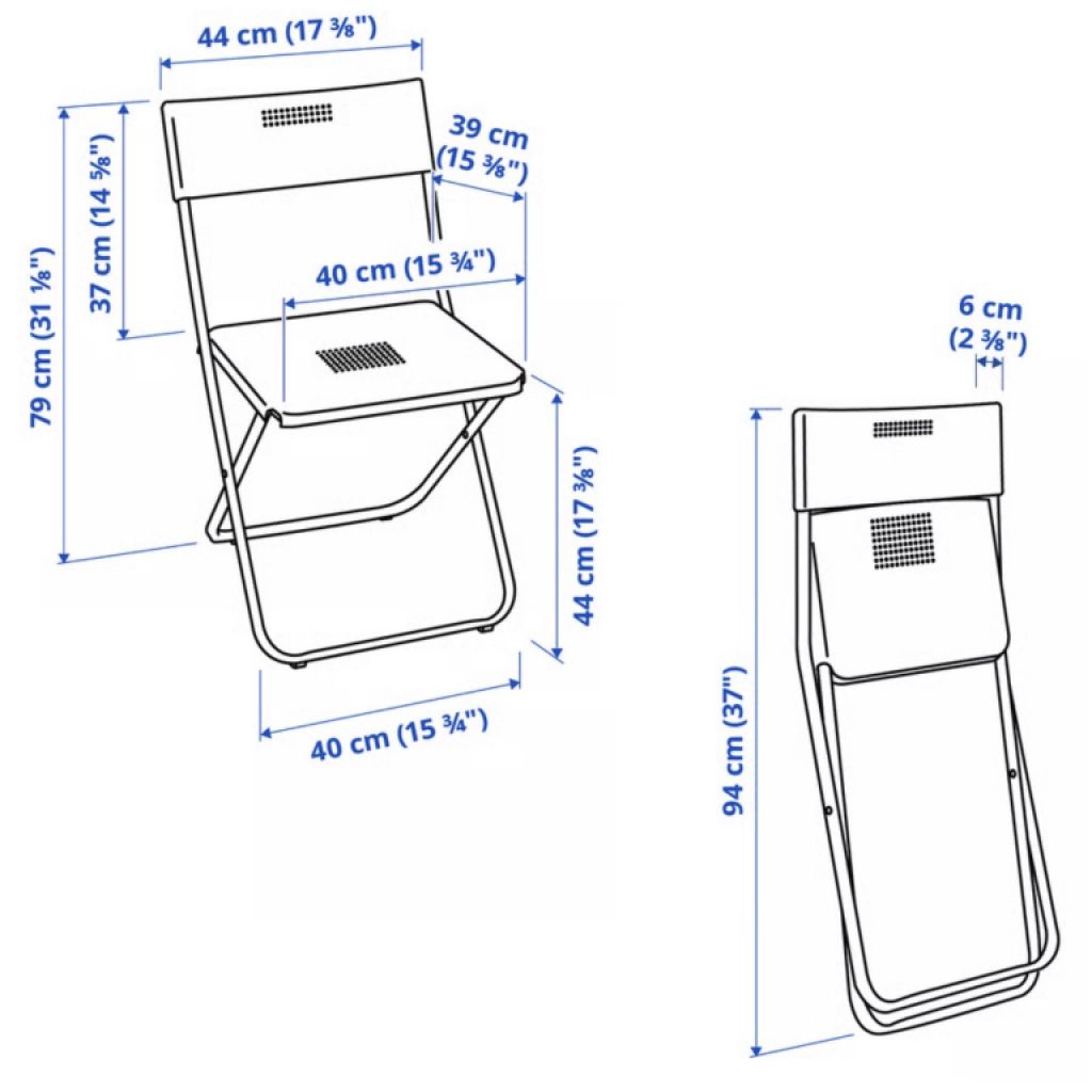 Balkon Set - Tisch & Stuhl