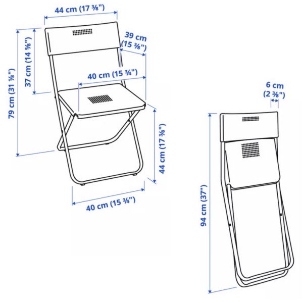 Balkon Set - Tisch & Stuhl