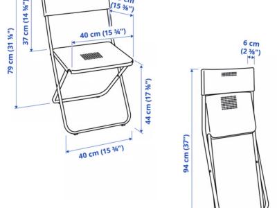 Balkon Set - Tisch & Stuhl