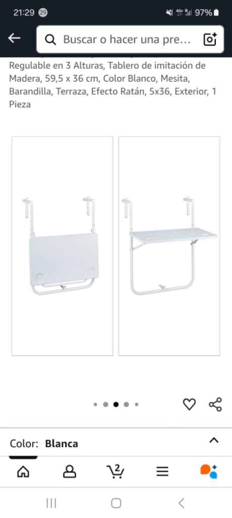 Balkontisch  weiß zum klappen