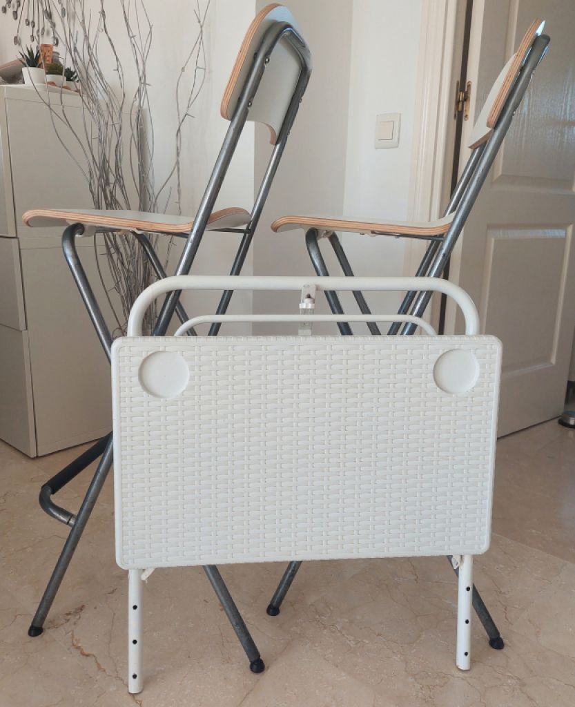 Balkontisch  weiß zum klappen