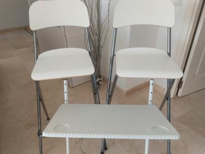 Balkontisch  weiß zum klappen