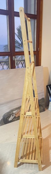 Bambusregal  5 Ebenen 140x34x42, neuwertig
