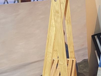 Bambusregal  5 Ebenen 140x34x42, neuwertig