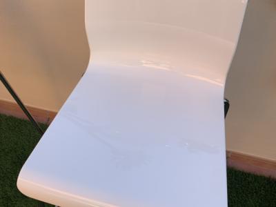 Bar stools Ikea Glenn white glossy