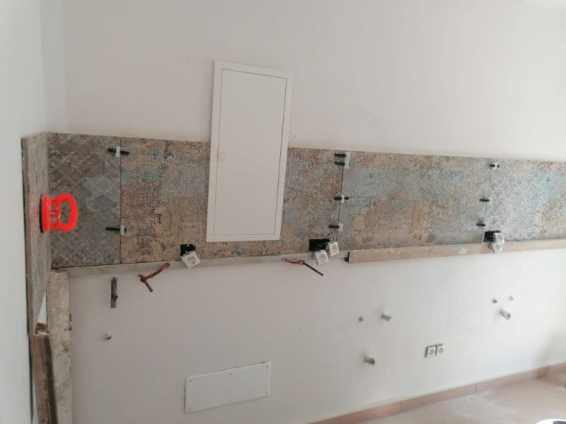 Construction, stone cladding etc.