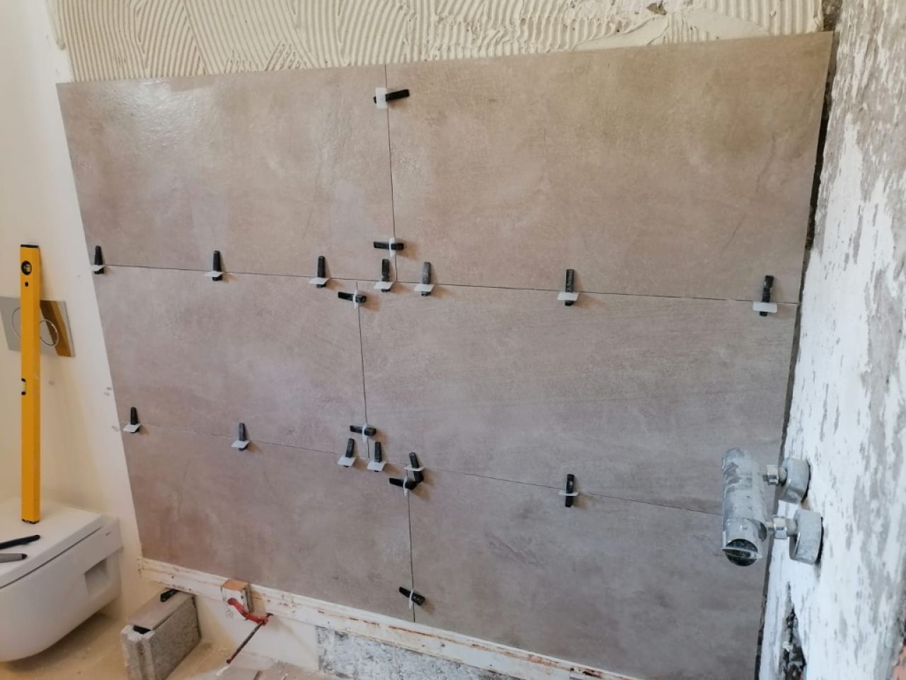 Construction, stone cladding etc.