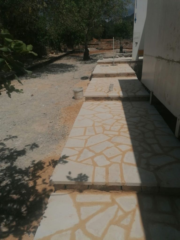 Construction, stone cladding etc.