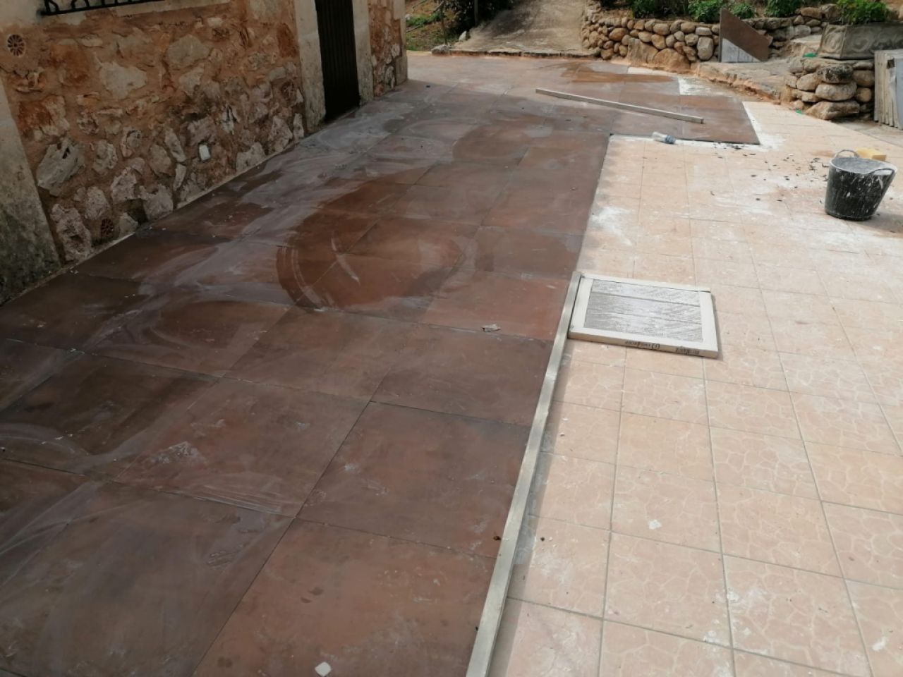 Construction, stone cladding etc.