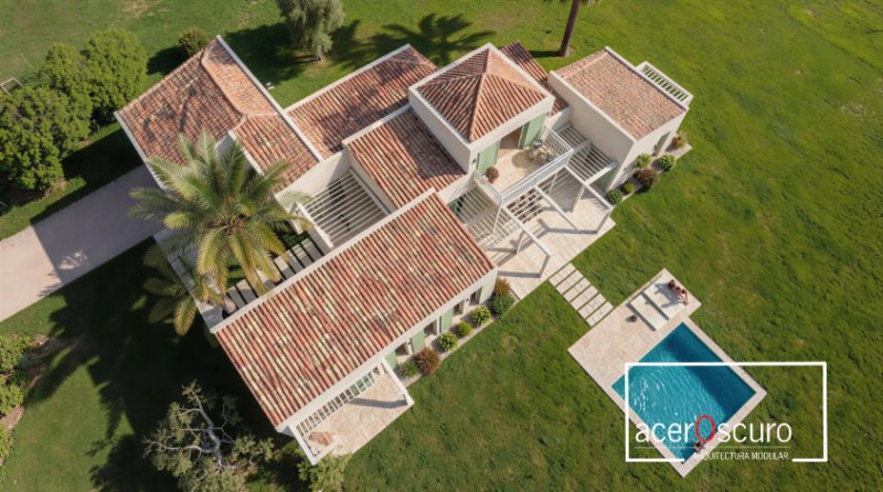 Bauen Mallorca: Fertighaus Finca Modell "Petra"