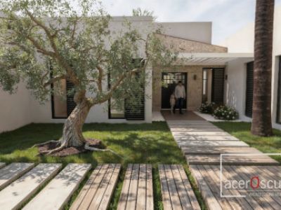 Bauen Mallorca: Fertighaus Finca Modell "Petra"