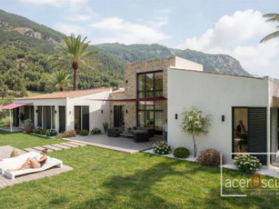 Bauen Mallorca: Fertighaus Finca Modell "Petra"