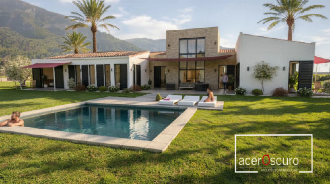 Bauen Mallorca: Fertighaus Finca Modell "Petra"